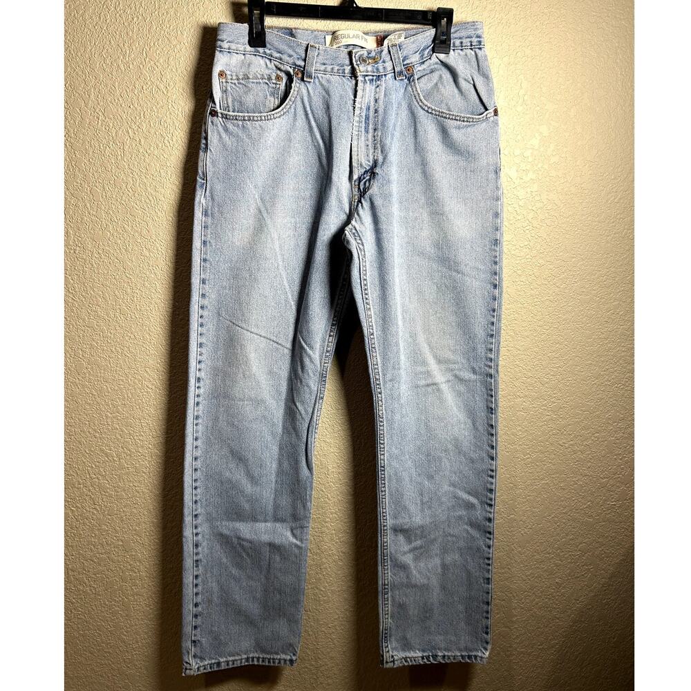 Vintage Levi's Mens 505 Relaxed Fit Distressed Jeans Size 34x34